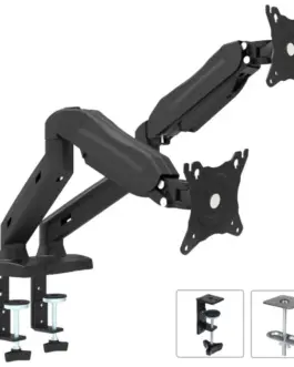 Maclean Desk Mount Hanger For 2 LCD Monitors MC-861