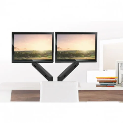 Maclean Desk Mount Hanger For 2 LCD Monitors MC-861