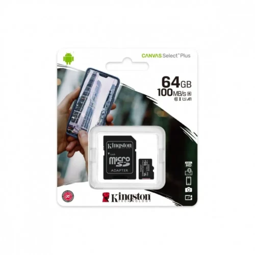 Alternative view of Kingston памет card microSD 64GB Canvas Select Plus 100MB/s адаптер