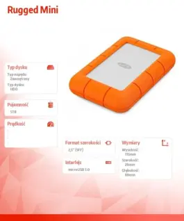 LaCie Drive Rugged 5TB USB-C 2