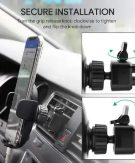 AUKEY HD-C48 Phone Holder for Car Air Vent | 360° rotating and pivoting ball