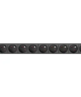 Alternative view of Lanberg Rack power strip PDU 19 inch 1U 16A 9X 230V PL 3m черен