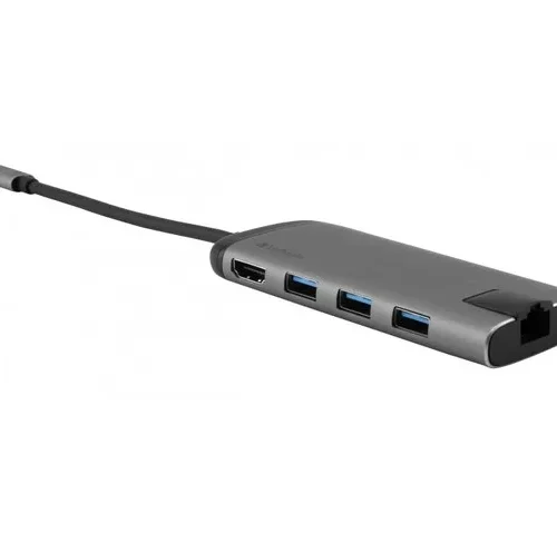 Verbatim Multi Port USB-C 3.1 3x USB 3.0 HDMI 4K type-c RJ-45 SD/micro SD
