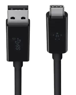 Alternative view of Belkin кабел USB-C to USB A 3.1 1m черен