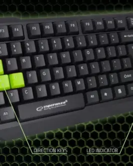 Alternative view of Esperanza Usb gaming клавиатура aspis зелен