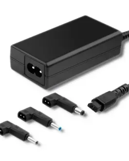 Alternative view of Qoltec Power адаптер designed for HP 65W 3plugs