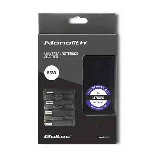Qoltec Power адаптер designed for Lenovo 65W 4plugs