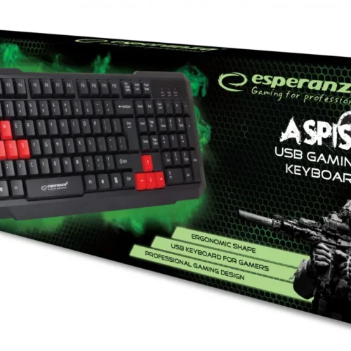 Esperanza Usb keyboard aspis червен