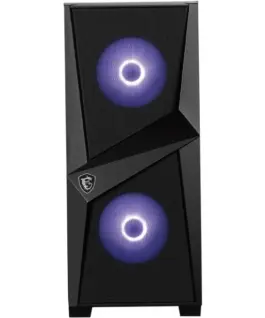 Alternative view of MSI кутия за компютър MAG FORGE 100M RGB FAN Glass Window 2xUSB