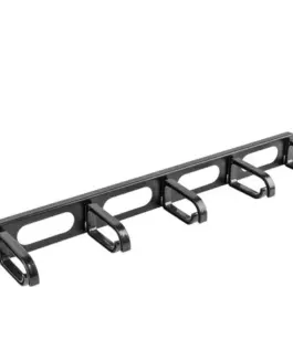 Lanberg органайзер за кабели за шкаф 19 1U Typ B черен AK-1205-