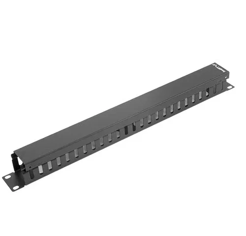Lanberg органайзер за кабели за шкаф 19 1U Typ A черен AK-1201-