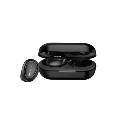 Alternative view of AWEI Bluetooth слушалки 5.0 T16 TWS + dock station черен