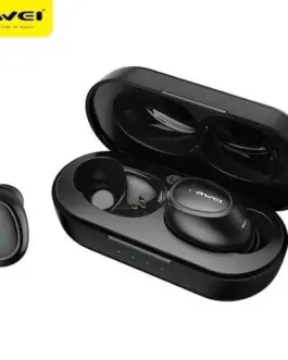 AWEI Bluetooth слушалки 5.0 T16 TWS + dock station черен