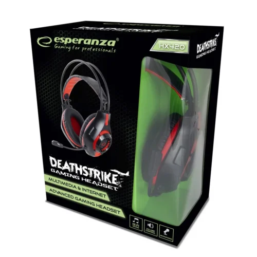 Esperanza Gaming headphone with microphone deathstrike