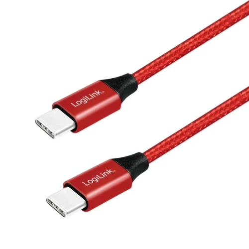 LogiLink USB2.0 кабел USB-C to USB-C червен 1m