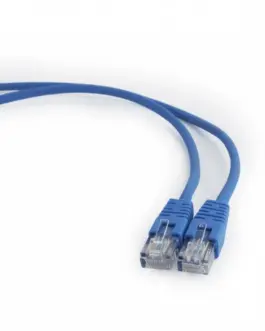 Gembird син Patch cord cat. 5E molded strain relief 50u plugs 2 meters