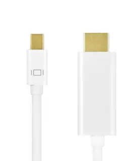 Alternative view of LogiLink Mini DisplayPort to HDMI, 4K, 3m, бял