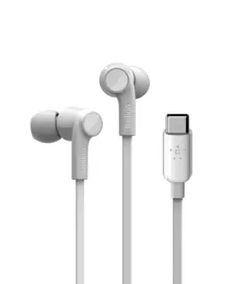Belkin слушалки Rockstar USB-C Connector бял