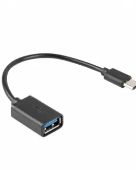 Alternative view of Lanberg адаптер USB C(M)-USB-A (F)2.0 0.15M OTG черен