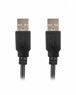 Lanberg Кабел USB -A M/M 2.0 1.8m черен