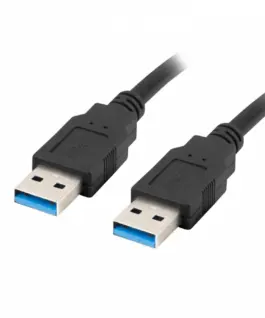 Lanberg Кабел USB -A M/M 3.0 1.8m черен