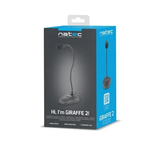 Natec Microphone Giraffe 2 черен