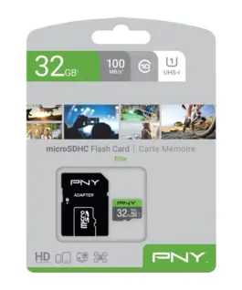 Alternative view of PNY памет card microSDHC Elite 32GB P-SDU32GU185GW-GE
