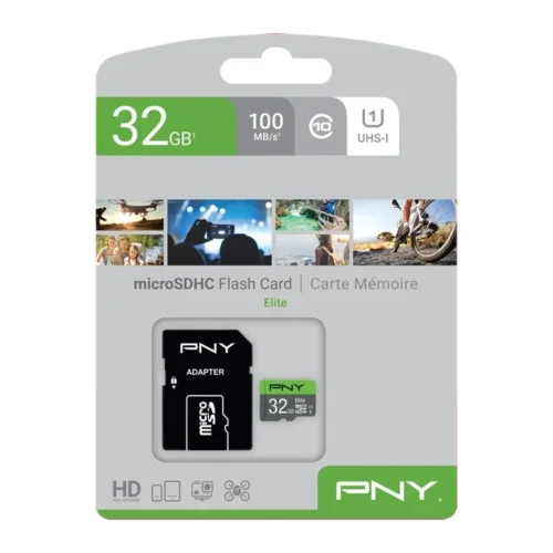 Alternative view of PNY памет card microSDHC Elite 32GB P-SDU32GU185GW-GE