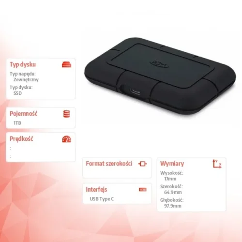 LaCie Rugged SSD Pro 1 TB USB-C STHZ1000800