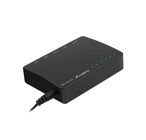 Alternative view of Lanberg Switch 5X 1GB/S GIGABIT 12V Ethernet DSP2-1005-12V