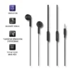 Qoltec слушалки тапи + microphone черен