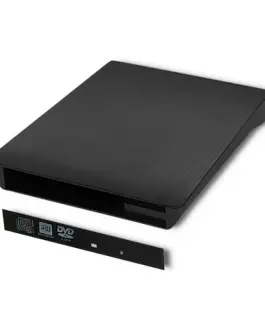 Qoltec External USB2.0 12.7mm SATA Optical Driver Cas