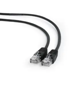 Gembird Patch cord cat. 5E molded strain relief 50u plugs 1 m черен
