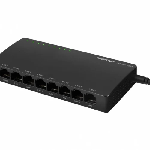 Alternative view of Lanberg Swich DSP2-1008-12V 8X 1GB/S DES. DSP2-1008-12