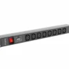 Lanberg Rack PDU 1U PDU-02I1908I-0200-C20-BK 16A 2X C19 8X IEC C13 черен
