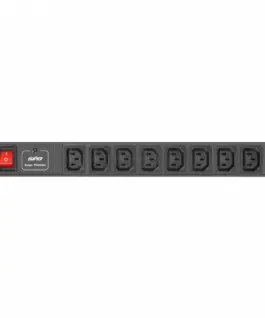 Alternative view of Lanberg Rack PDU 1U 8x PDU-08I-0200-C20-BK IEC C13 2m черен C20