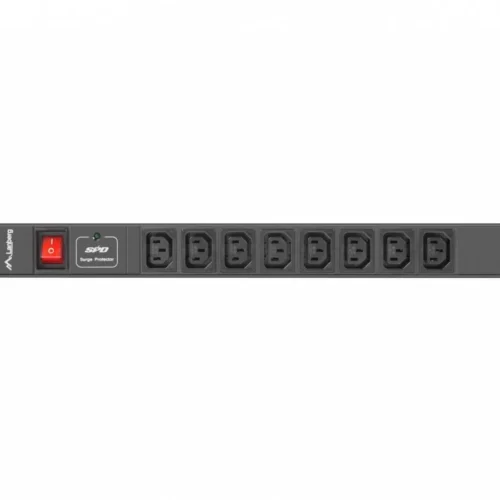 Alternative view of Lanberg Rack PDU 1U 8x PDU-08I-0200-C20-BK IEC C13 2m черен C20