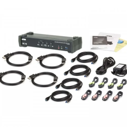 ATEN 4-Port USB 3.0 4K DP MST KVMP Switch CS1924M