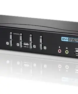 Alternative view of ATEN 4-Port USB DVI Dual lin k/Audio KVMP CS1784A