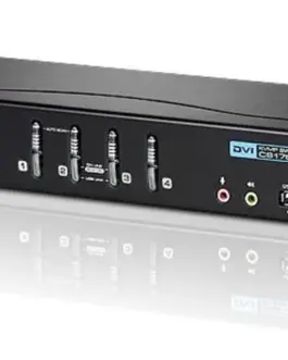 Alternative view of ATEN 4-Port USB DVI Dual lin k/Audio KVMP CS1784A