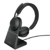 Jabra Headset Evolve2 65 Stand Link380a MS Stereo черен