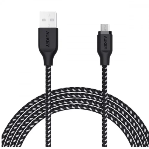 AUKEY Quick Charge micro USB-USB | 1.2m | 5A | 480 Mbps | CB-AM1 черен кабел