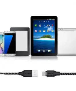 AUKEY Quick Charge micro USB-USB | 1.2m | 5A | 480 Mbps | CB-AM1 черен