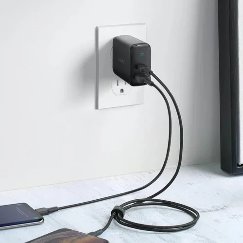 AUKEY мрежово зарядно 2xUSB Power Delivery