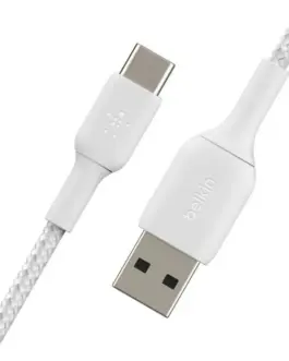 Alternative view of Belkin оплетка USB-C USB-A 3m бял