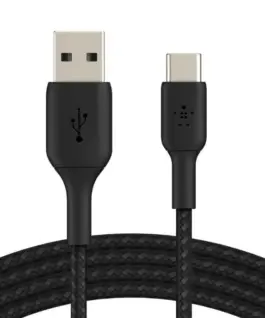 Belkin оплетка USB-C USB-A 3m черен