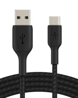 Alternative view of Belkin кабел оплетка USB-C USB-A 1m черен