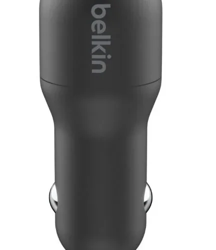 Belkin Dual USB-A зарядно за кола 12W x2 черен