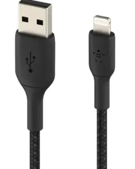 Alternative view of Belkin кабел оплетка USB-Light ning 15cm черен