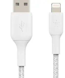 Belkin кабел оплетка USB-Light ning 15cm бял